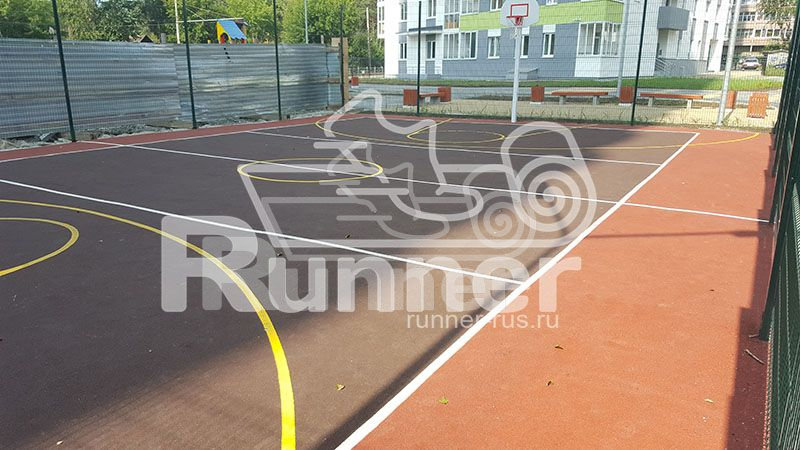 Бесшовное мягкое покрытие из резиновой крошки "Runner Standart"