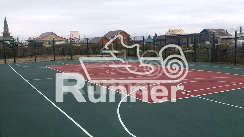 Бесшовное мягкое покрытие из резиновой крошки "Runner Standart"