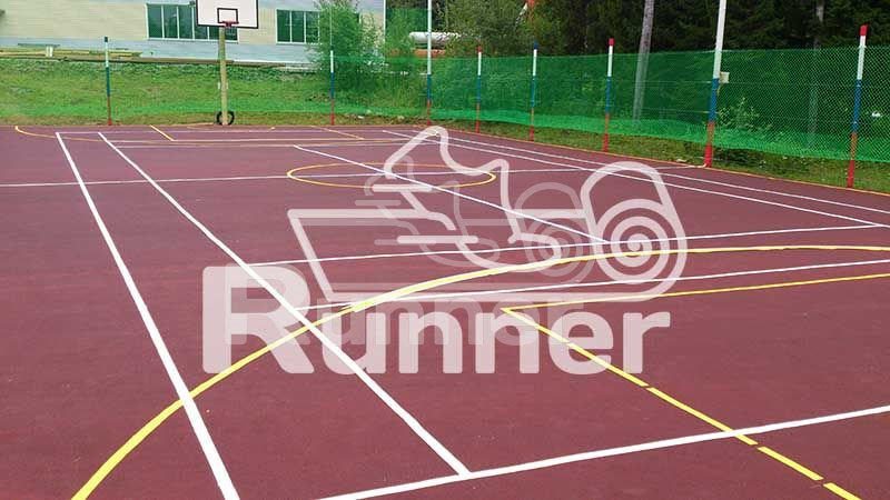 Бесшовное мягкое покрытие из резиновой крошки "Runner Standart"
