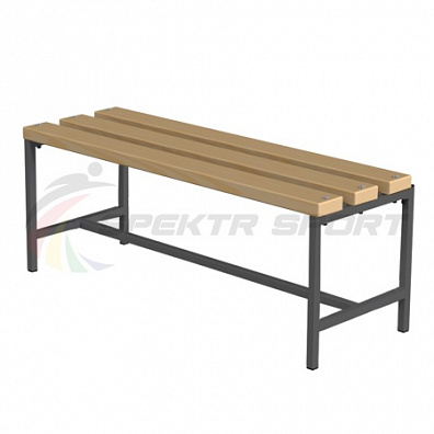 Скамейка для раздевалок без спинки (цельная) 2000 мм