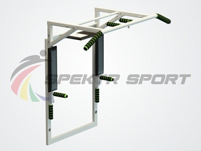 Турник 3 в 1 на раме Оптимус разборный цв. белый