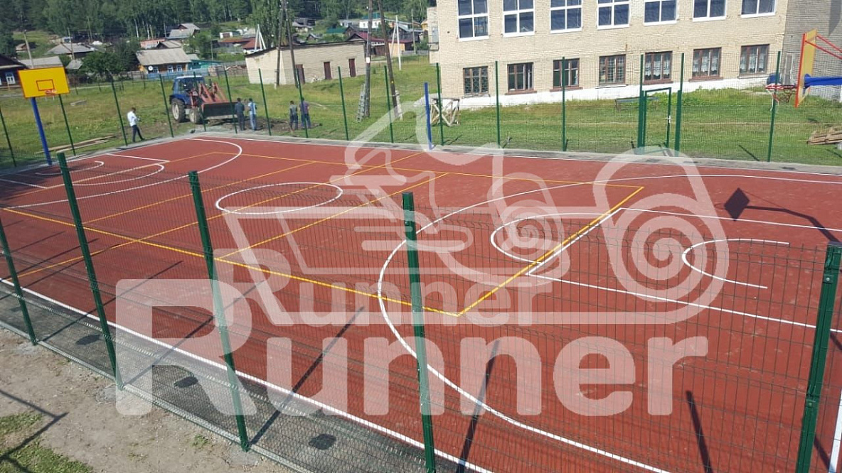 Бесшовное мягкое покрытие из резиновой крошки "Runner Standart"