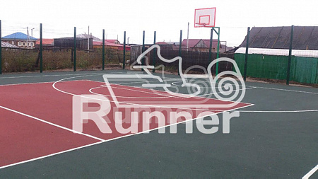 Бесшовное мягкое покрытие из резиновой крошки "Runner Standart"