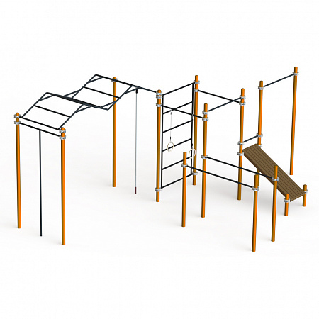 Комплекс для занятий Воркаут с рукоходом Зигзаг В0465