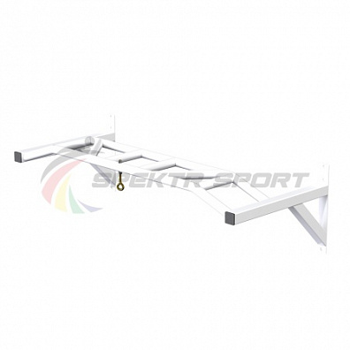 Турник настенный с мультихватом цельносварной Гефест цв. белый