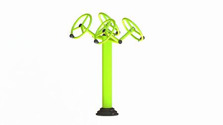 Уличный тренажер взрослый Рули для двоих УТ 205