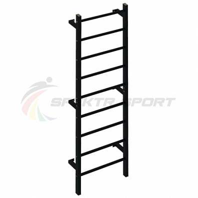 Шведская стенка метал. с прорез. перекладинами Джет 1П цв. черный