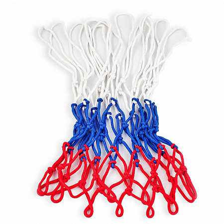 Сетка баскетбольная бело-сине-красная 4 мм