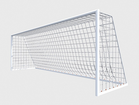 Футбольные ворота мобильные с алюминиевой рамой основания 7,32х2,44х1,9 м