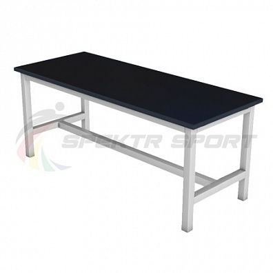 Скамейка для раздевалок без спинки полумягкая (цельная) 1500 мм