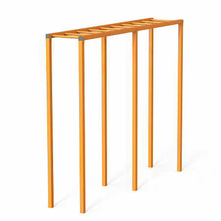 Рукоход прямой 3000 мм, для спортивных площадок высота 2 метра