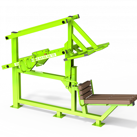 Уличный силовой тренажер для жима ногами с изменяемой нагрузкой УТ 147