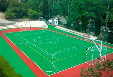 Спортивная площадка 30 м x 18 м (минифутбол, баскетбол, волейбол, бадминтон, теннис)