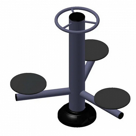 Уличный тренажер взрослый Диск для троих УТ 303