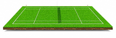 Теннисный корт с искусственной травой